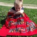 Lightning McQueen Blanket, Boys Cars blanket, Activity blanket, red disney blanket, lightweight travel blanket, Blanket with pockets