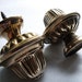 French brass door knobs, a pair
