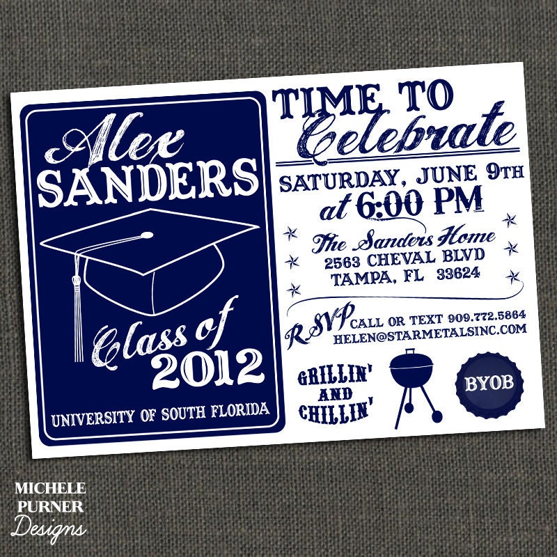 Graduation Picnic Invitations 8