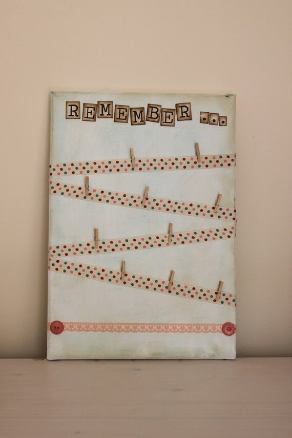 Vintage Style Memo Board by designnotebook on Etsy