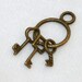 KEY RING CHARMS (12) embellishments jewelry