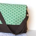 Teal Messenger Bag. Children Fashion. Kids Tote Bag. Boy. Girl. Toy Case. Girls Purse. Handbag. Geometric.