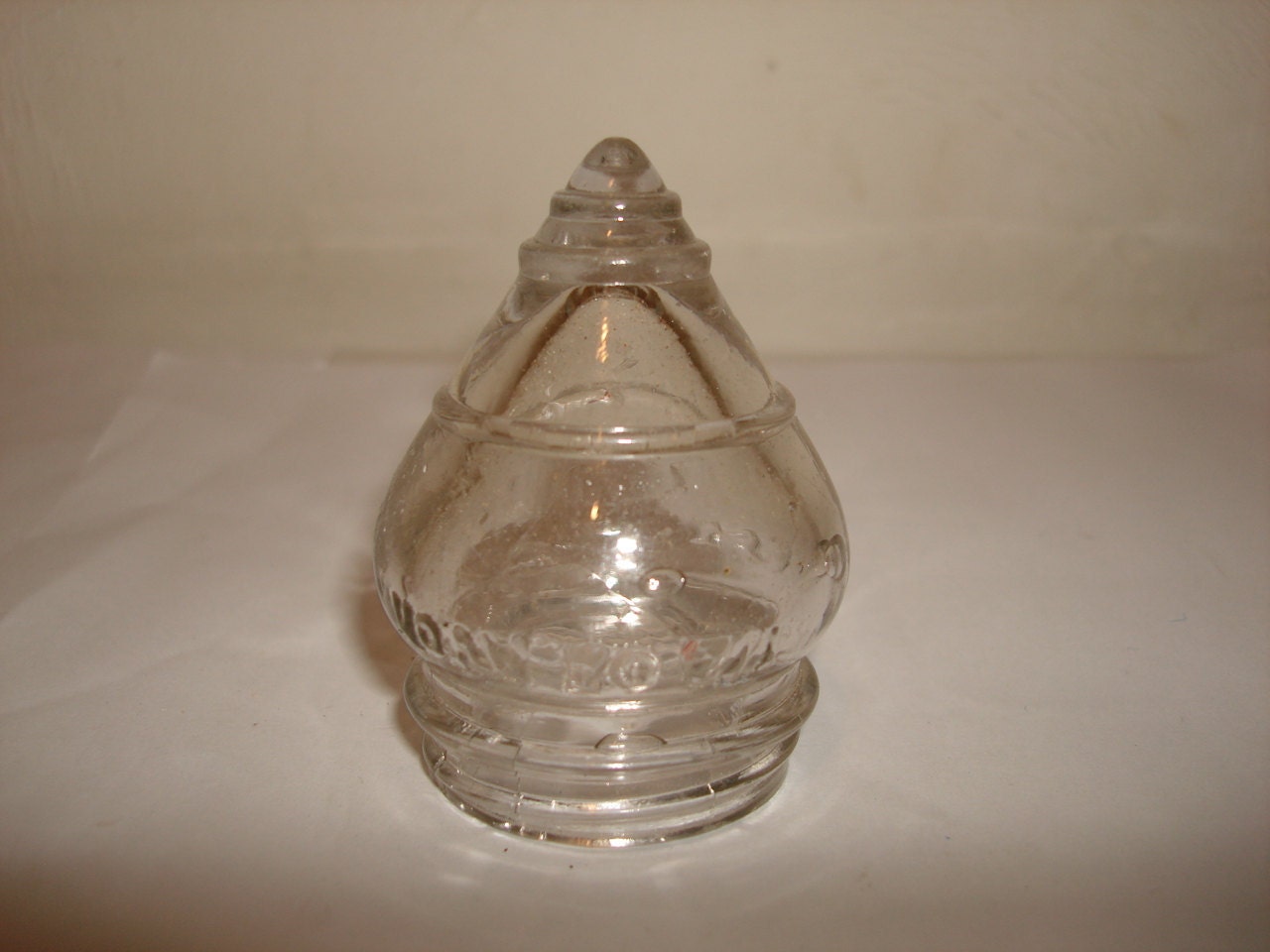 Vintage 1920's Toy Glass SPINNING TOP Candy by PastPossessionsOnly
