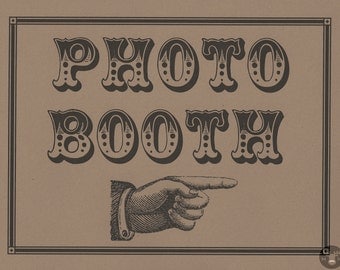 Photo Booth Props - Photo Booth Sign - Photobooth Props