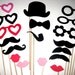 Photo Booth Props - The Love Collection - 18 piece set - Birthdays, Weddings, Parties - Photobooth Props