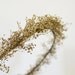 Gold Star Dust Halo Crown Natural Dried Babys Breath with Glitter Hair Wreath Whimsical Woodland Bride