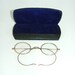Vintage Spectacles Glasses antique victorian Steampunk with case gold colour