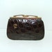 Vintage real crocodile skin Pierre cardin large coin purse brown leather will fit a few cards in it