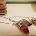 Glass Bead Raindrop Earrings