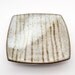 Stoneware Square Plate Buttermilk Glaze
