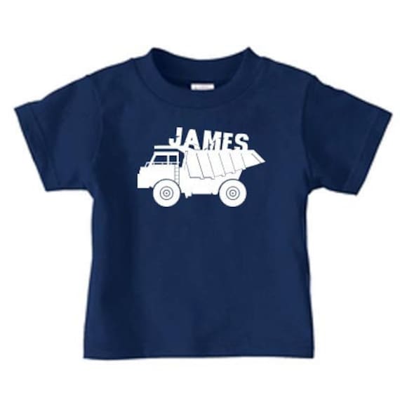 Personalized Dump Truck T Shirt Boys Truck Birthday T Shirt 4359