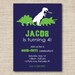 Dinosaur birthday invitations, printable dinosaur invitations