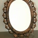Mid Century Hollywood Regency Copper Gild Mirror