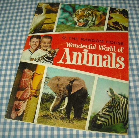 the random house wonderful world of animals vintage 1967