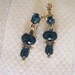 Vintage Barclay Blue Glass Earrings