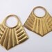 4 Vintage Brass Egyptian Revival Deco Pendants Pd186