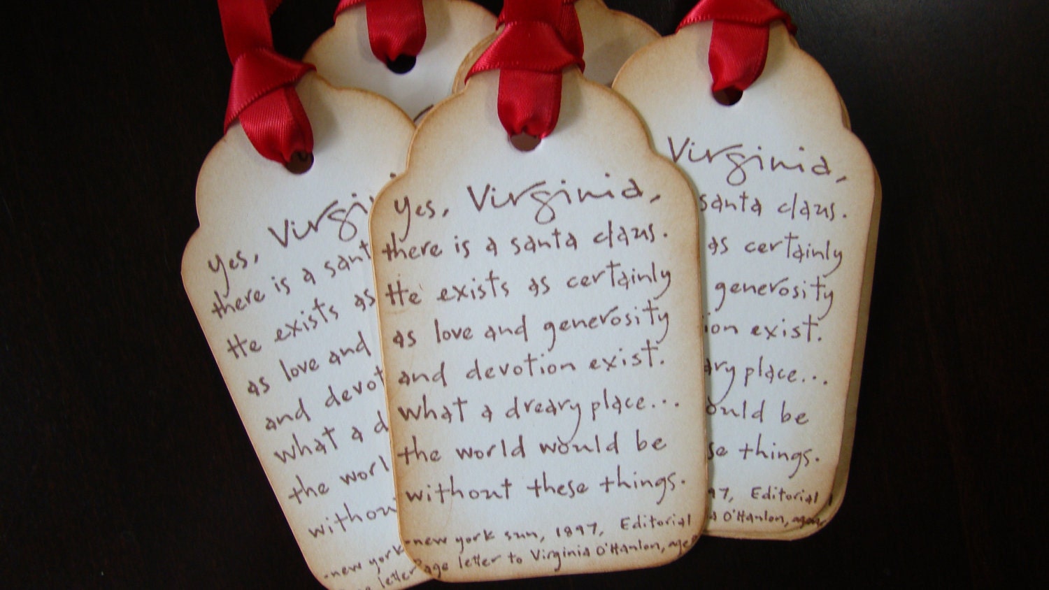 Yes Virginia There is a Santa Claus Christmas Gift Tags