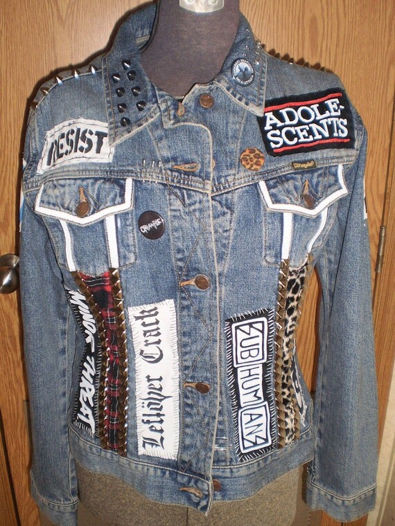 DIY Punk Studded Jacket