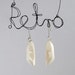 reserved for Mary - retro Barbie earrings. vintage doll shoes. white pearl. pump heels. geek jewelry