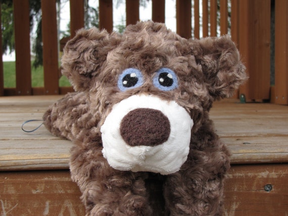 Plush Brown Bear Heating Pad Buckley MADE TO ORDER