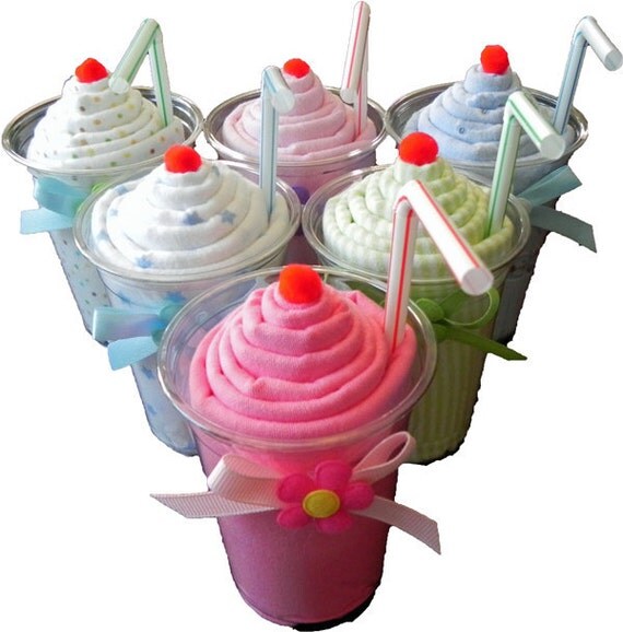 2x Receiving Blanket Milkshake Combo by BabyBinkz on Etsy