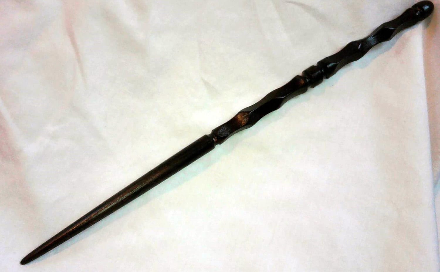 Harry Potter Magic Wand hand carved oak 12 inch wand