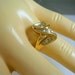 Diamond Ring Crossover Bypass Design .25Ctw Size 7.75 YG 1970s