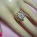 Final payment- One Carat Diamond Cluster Ring 14K YG 15mm Cigar Band Style 7.1gm size 8 vintage