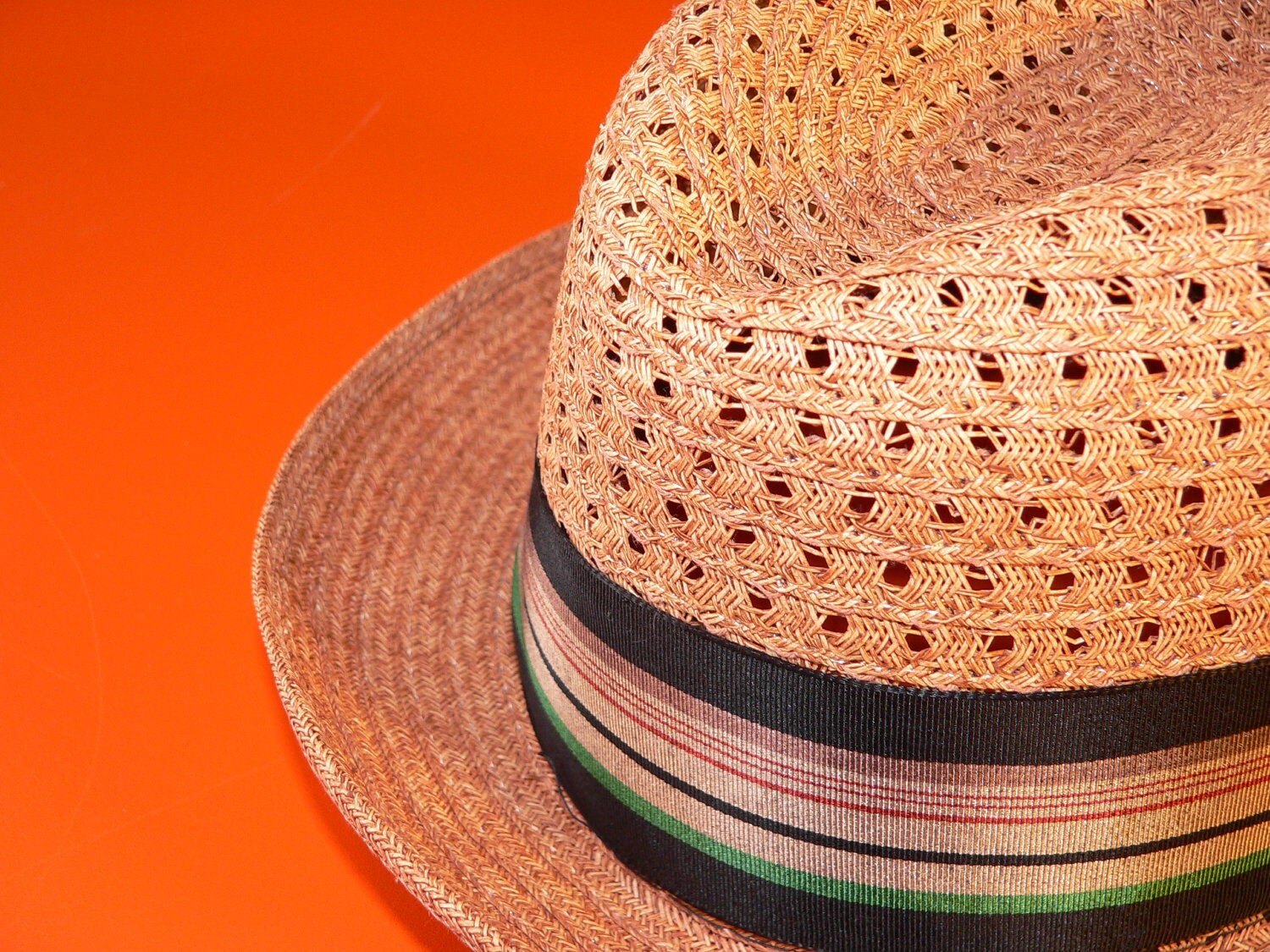 Cool Dude's Cuban STRAW FEDORA HAT by HousewifeVintage on Etsy