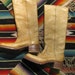 Vintage 70s FRYE Campus Boots Banana Leather Size 6 B Black Label- Womens