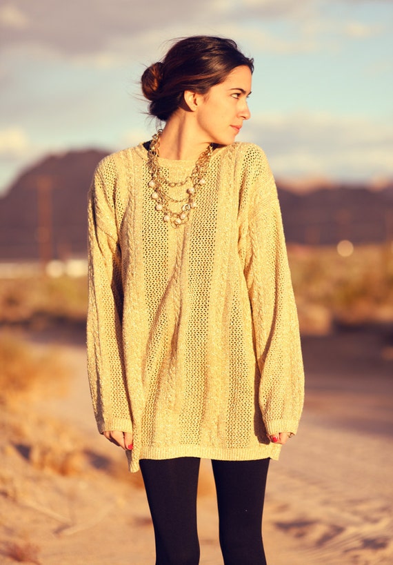 gold oversized boyfriend sweater smlxl she s from gold oversized boyfriend sweater smlxl she s from