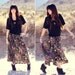 Long Floral Pleated Maxi Skirt - Betty Boho