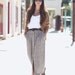 Black White Button Down Long Maxi Skirt - Becky