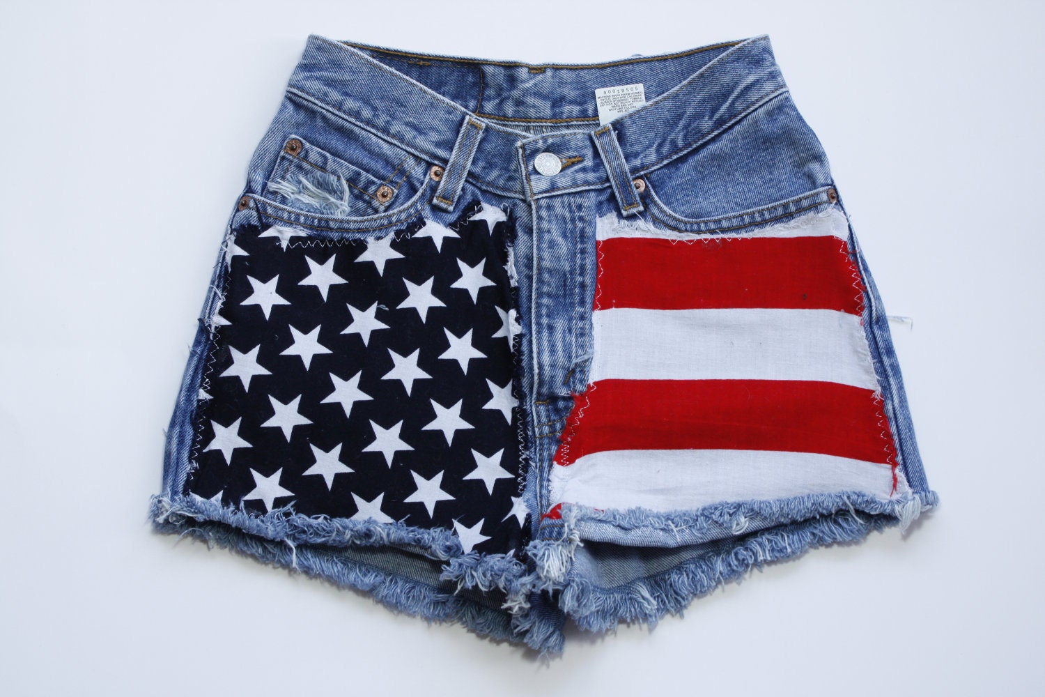 American Flag Shorts Denim