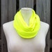 Infinity Scarf The PETITE Loop Scarf in Bright NEON Citrus