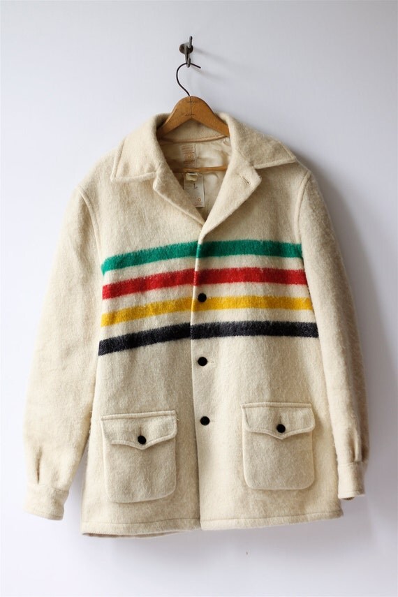 vintage Hudsons Bay wool coat