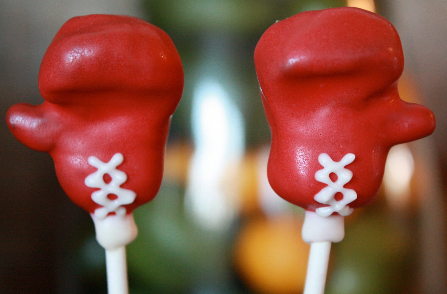 Boxing Gloves Cake Pops
