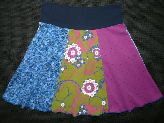 Perfect Little Hippie Peace Skirt upcycle recycled by twinklewear