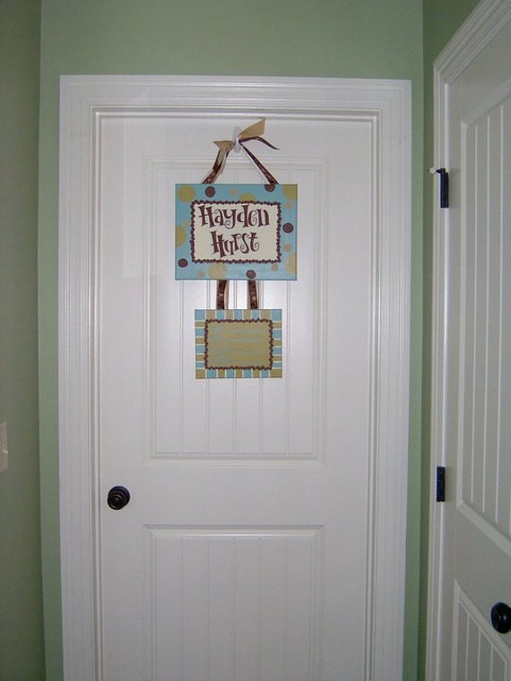 Custom Hospital Birth Announcement Door Hanger