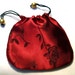 jewelry gift bag, silk brocade with drawstring, clearance sale 3pcs