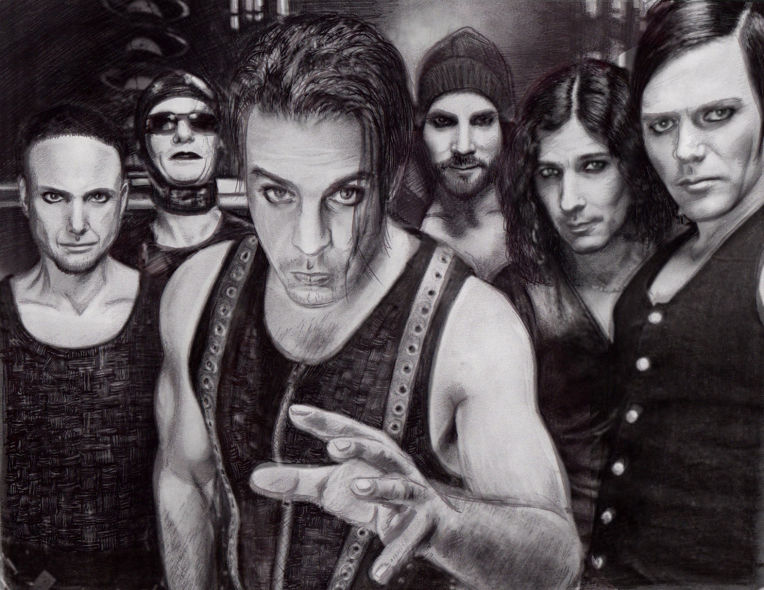 8.5x11 Rammstein Art Print by waltzintodust on Etsy