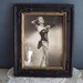 Antique Wooden Frame Original Pinup Photo Bruno Bernard of Hollywood Burlesque