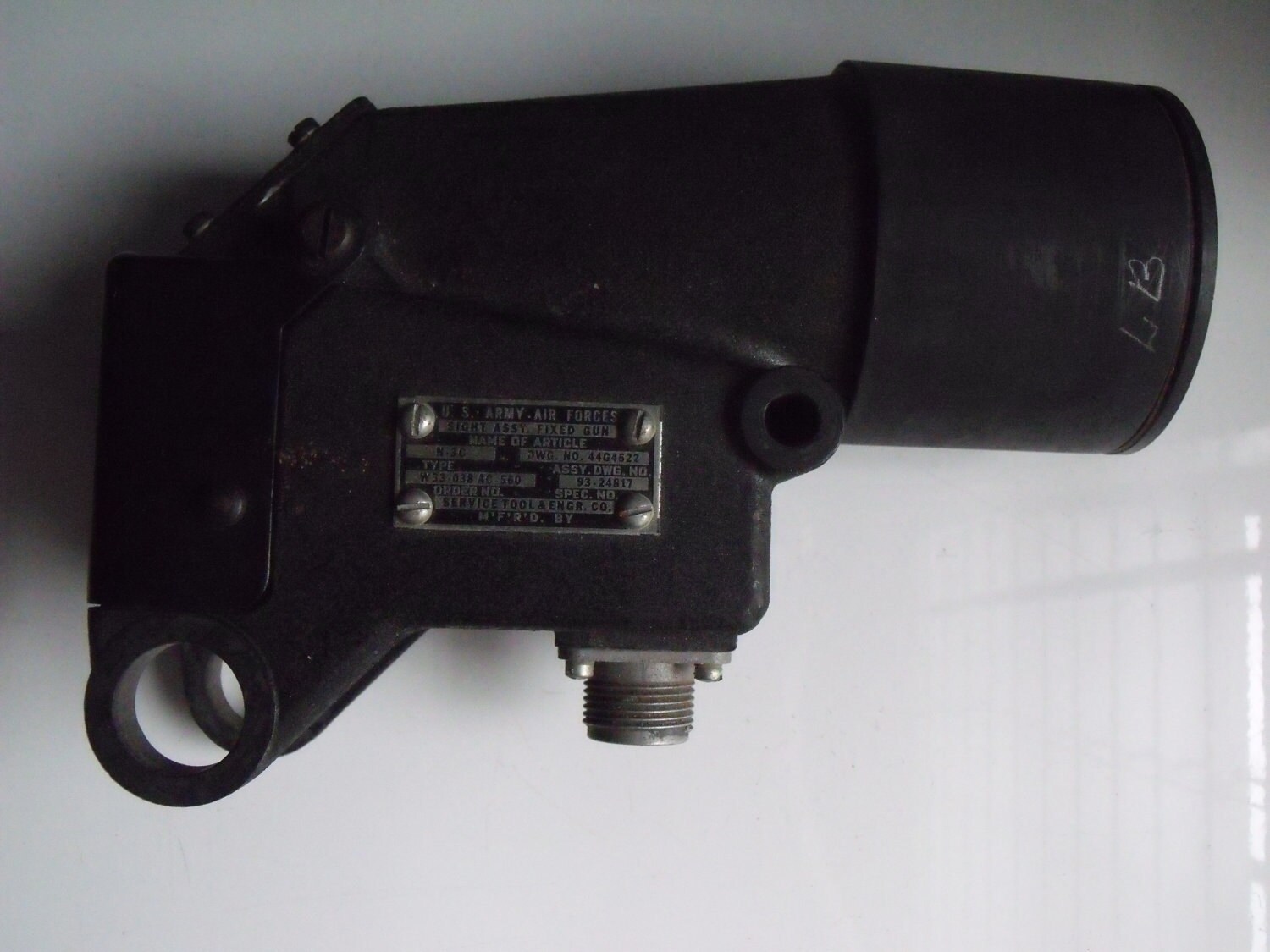 WWII N3C Aircraft Fixed Gun Sight Assembly by KTsAttic on Etsy