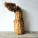 Woven Basket Floor Vase
