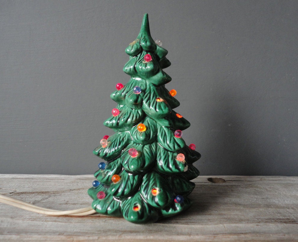 Small Ceramic Light Up Christmas Tree