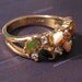 Vintage Ring Signed Seta Multi Colored Stones