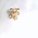 Ear cuff/ Ear wrap golden with tiny AB crystal No piercing needed