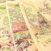 Beautiful Vintage Tea Towels Irish Linen Scenery Tea Towel Set (4) Fingertip Towel Perfect Vintage Home Decor