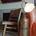 Antique Fire Extinguisher Floor Lamp No.2, upcycled OOAK