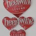 4 Hearts - Cheerwine 'Legend' Cola Soda Can Magnets